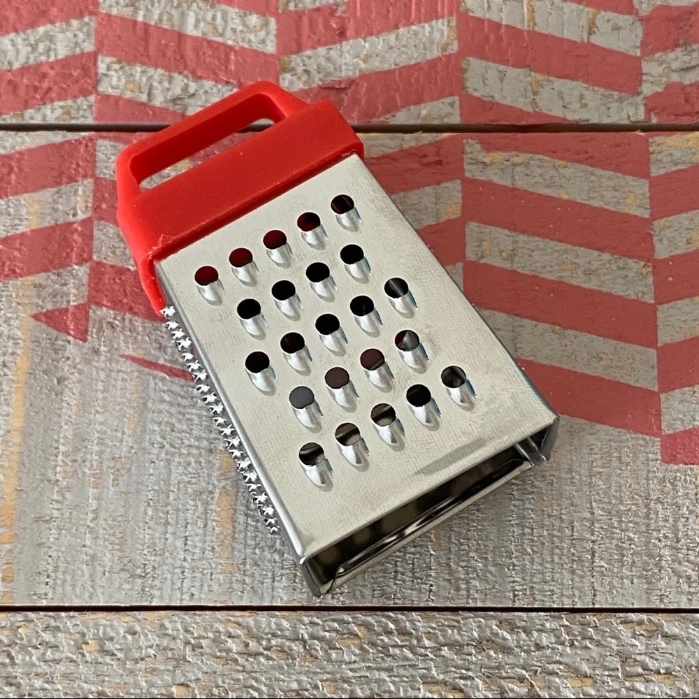 Mini Stainless Steel Grater With Red Handle